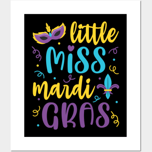 Little Miss Mardi Gras Costume Girls Posters and Art